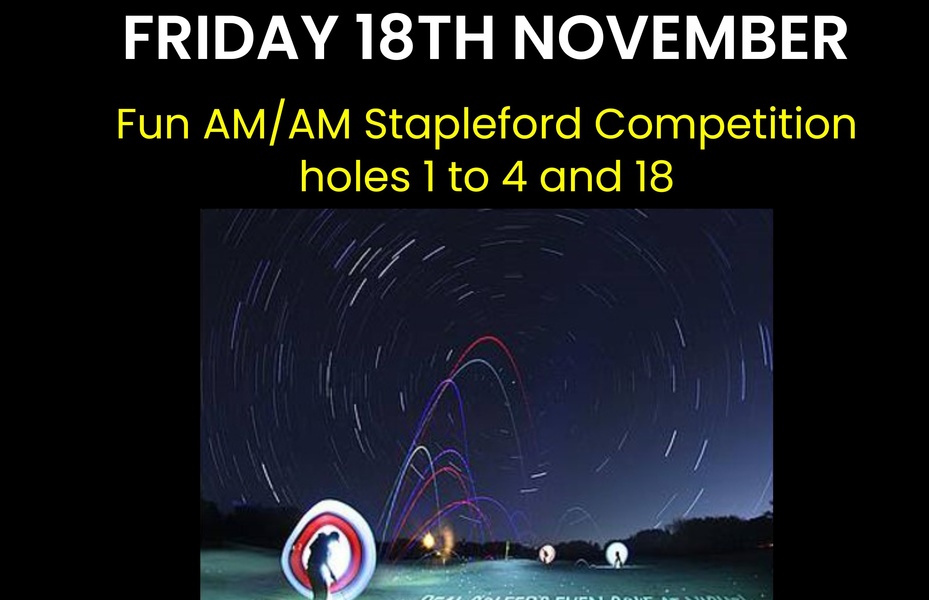 Night Golf - Friday 18th November